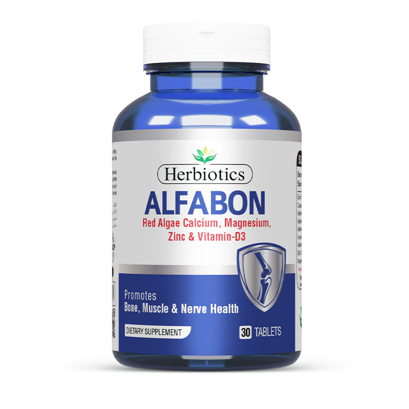 Herbiotics Alfabon Red Algae, Calcium, Magnesium, Zinc & Vitamin-D3 Tablet 30 (1)